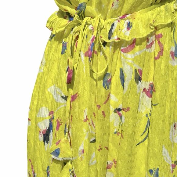 Tanya‎ Taylor Catalina Silk Maxi Dress Women 2 Floral Fairy Cottage Boho Wedding - Picture 6 of 16